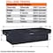 Buyers Products 18x27x71Textured Matte Black Black Diamond Tread Aluminum Crossover Truck Box - Lower Half 11x27x60 1739420 - alternate 8